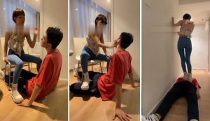 【于努力】素人娜娜耳光踩踏闻玉足-97LZTD-84525