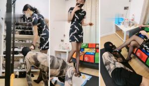 【暴力美学】黑丝高跟全体重踩虐-97LZTD-84725