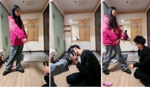 【小妍S】拖鞋抽狗脸/藤条暴抽/强制舔脏靴底/踩-97LZTD-89520