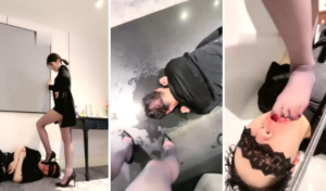 【简一】御姐范-高跟紫丝袜踩乳圣水盛宴-97LZTD-92098