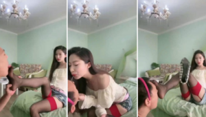 【木木】吊袜高跟诱惑调踩踏耳光虐乳骑脖子-97LZTD-92266