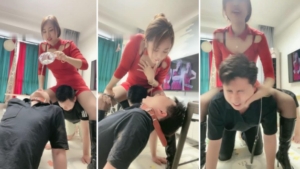 【小祖宗】蛇鞭训调双奴强喂升水浓痰楼道骑脖子遛-97LZTD-92673