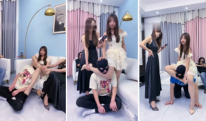 【麋鹿银儿】双S-长腿模特腿绞窒息专场-97LZTD-93243