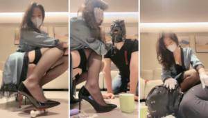 【禾未】白富美的私奴-手段残忍-乳夹耳光针扎磕头求饶-97LZTD-92573