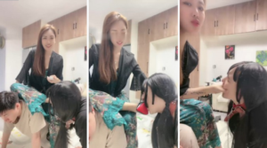 【辣妈】情侣奴-把女友交给主人狗链遛狗舔原味鞋脚踩踏-97LZTD-922928