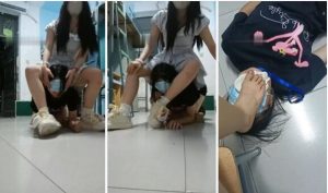 【爱可呀】母畜-女生寝室调-舔闻运动鞋白袜骑马转胯-97LZTD-92798