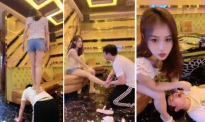 【盖洛】KTV粗暴重度羞辱-深喉喝圣水喂呕吐物【完整版】-97LZTD-9287199946
