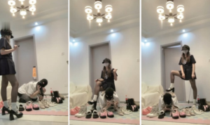 【樱子大人】多双脏鞋-物化人体擦鞋器【上】-97LZTD-93178