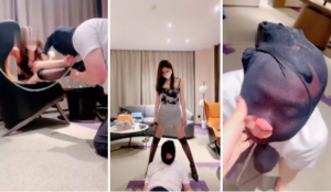 【uuu】坐脸窒息黑丝高跟诱惑耳光胯下辱-97LZTD-93021