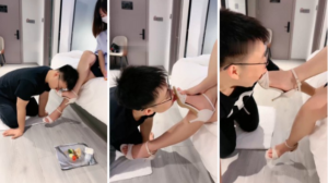 【娇娇】裸足高跟插嘴脚喂水果酸奶-97LZTD-92669