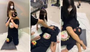 【精神小妹】4S学生主勒脖腿绞窒息踩踏坐压-97LZTD-934674446664