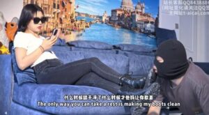【初见】家奴用舌头清理沾满污泥的马丁靴-97LZTD-93198