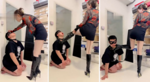 【宇婉莹】圈养犬化-高跟靴tj耳光口水吐脸【上】-97LZTD-93637
