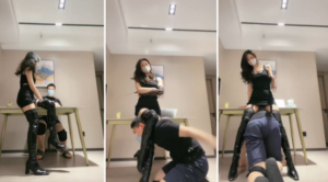 【禾未】长靴S-腿绞胯下辱藤条抽sp掐脖窒息-97LZTD-93242