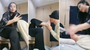 【小羊】裸足狂舔耳光抽掐脖手捂窒息-97LZTD-93583