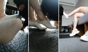 【苏州kk老师】喝圣水闻舔小白鞋白袜-97LZTD-93900