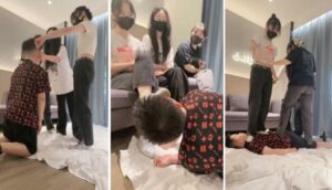 【尤物】4S-开发女大学生-跪拜踩头钻胯骑马踩踏腿绞【完整版】-97LZTD-93993