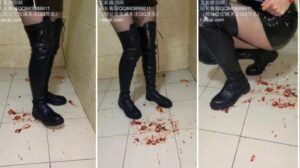 萌棠工作室 萌棠主 渔网袜过膝马丁靴爆踩大头金鱼 YC-210220-4-97LZTD-94094
