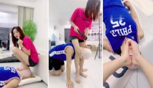 【术术】超脏运动鞋白袜辱遛狗踩踏骑马转胯全体重踩踏-97LZTD-934322222235