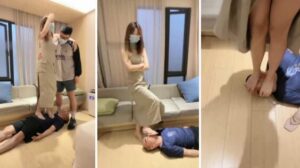 【jenn】情侣主全体重踩踏绿帽奴才鞭打-97LZTD-93962