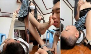 【悦主大大】骑马高跟肉丝闻舔狗链遛狗吃丝袜-97LZTD-94021