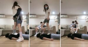 【jenn】情侣主VS绿帽-踩踏亲热混合圣水强迫喝-97LZTD-93964