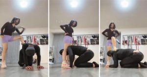 【朱砂痣】滚轮虐肚踩狗爪鞭打臭脚捂脸踩踏耳光-97LZTD-94928