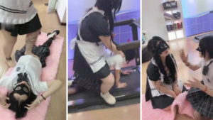 【天津女仆店】双母畜争宠-抢夺原味袜子-互虐-97LZTD-95896