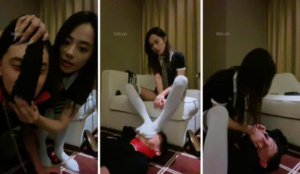 【不知名美女】及膝白袜辱-揪耳朵-坐脸窒息-转胯-97LZTD-95472