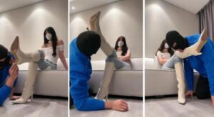 【糯糯】白靴保养恋足羞辱全体重踩脸圣水奖励-97LZTD-95822
