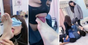 【麋鹿银儿】虐情侣奴-气味羞辱羞涩跪舔吃口水骑马-97LZTD-95199