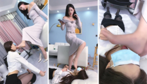 【麋鹿银儿】情侣奴-奴下奴-捆绑虐待骑马脚深喉掐脖窒息-97LZTD-96187