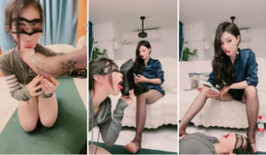 【爱神】超美女慕-舔脏长靴喂口水黑丝脚插嘴-97LZTD-96909