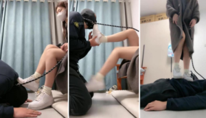 【樱子大人】骑马-舔空军一号棉袜-臭脚捂脸-转胯【上】-97LZTD-96643