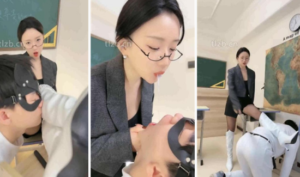 【潘妮女王】场景剧情调-长靴老师教训狗学生-97LZTD-96401