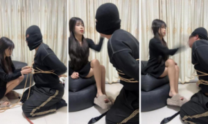 【苏西】捆绑-虐乳狂抽耳光鞭打-97LZTD-96218