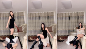 【盖洛】长靴碾压踩鞭打捆绑囚禁闻船袜-97LZTD-96894