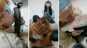 【爱可呀】素人单调母畜-舔闻长靴转胯闻鞋窝-97LZTD-96356
