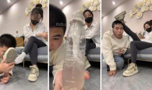 【辣姐】楼梯间公开处刑遛狗-97LZTD-96954