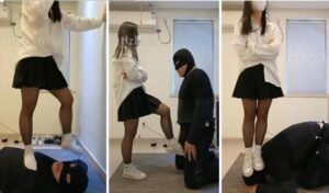 【安静大大】帆布鞋白袜踩虐-踢踹-97LZTD-96366