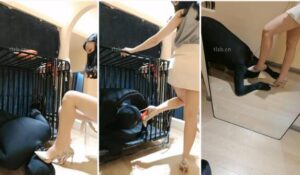 【稚惜】车模美腿S-囚禁狗笼虐-97LZTD-96663