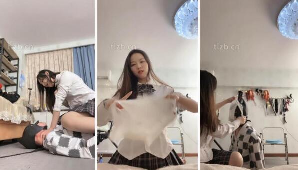 【奶萍】强迫舔脏长靴臭脚人体坐垫-97LZTD-97449