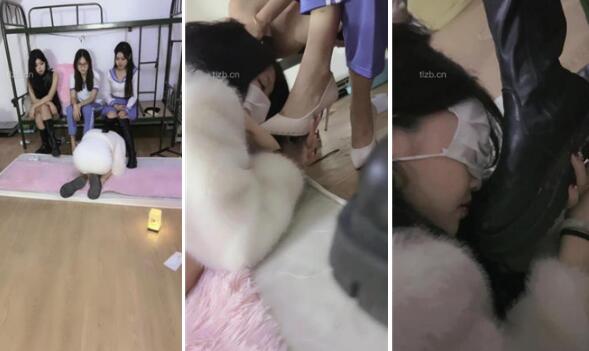 【天津女仆店】3S-素人大学生S-母畜-转胯轮流舔脏鞋耳光-97LZTD-97424