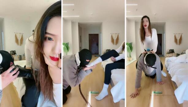 【琪琪美美子】调03年小奶狗-跪舔长靴踩踏骑马钻胯-97LZTD-97390