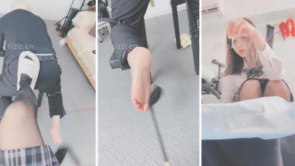 【果儿】JK小姐姐虐-犬化狗爬舔皮鞋黑丝鞭打-97LZTD-97384