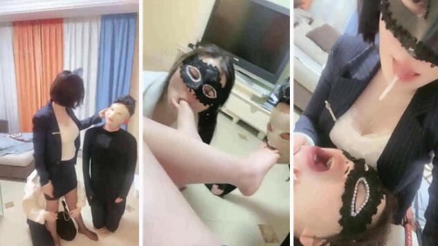 【高傲】情侣奴-遛狗爬楼梯转胯强迫圣水-97LZTD-97269