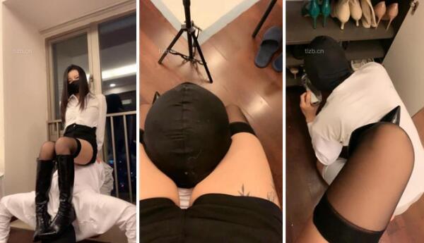 【宝爷】强制玩圈养奴-耳光揪耳朵口水捆绑踩踏-97LZTD-97244