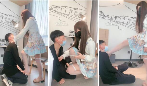 【栗子】小姨虐姐夫-掐乳耳光踢踹强制虐-97LZTD-97567