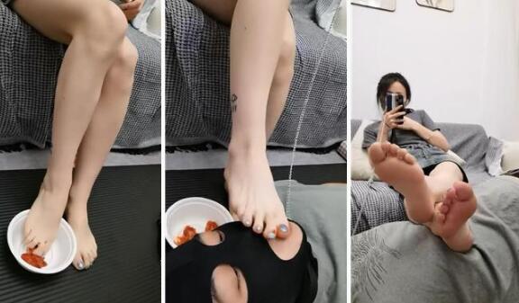 【安安】皮鞋黑棉袜全体重踩踏散鞭鞭打脚喂食-97LZTD-97608