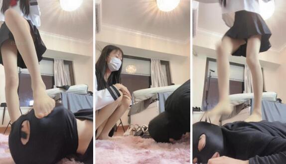 【妲己酱口口】JK学生主-原味美腿踩踏深喉恋足舔-97LZTD-97661
